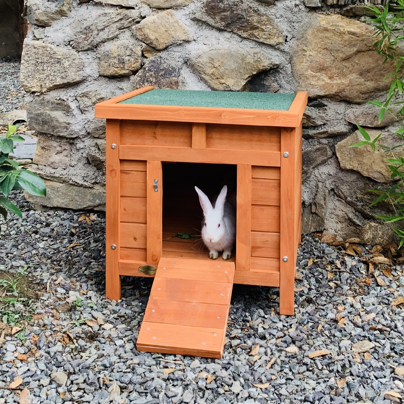 寵物兔籠戶外防雨兔窩室外室內兔屋實木頭小型犬狗貓兔捨兔子産房 (8.3折)