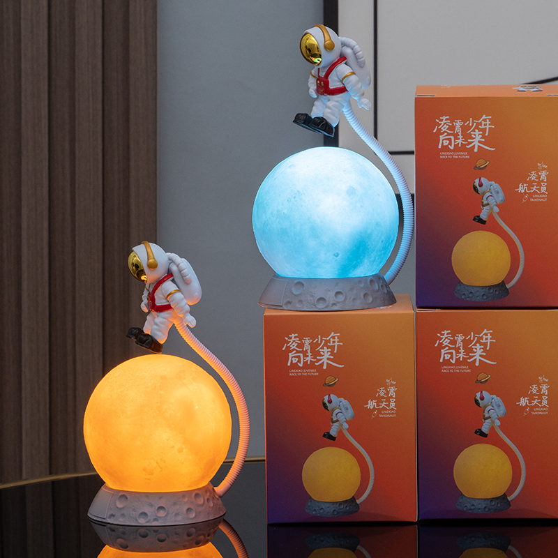 臥室小夜燈創新裝飾創意擺件月球燈 (5.2折)
