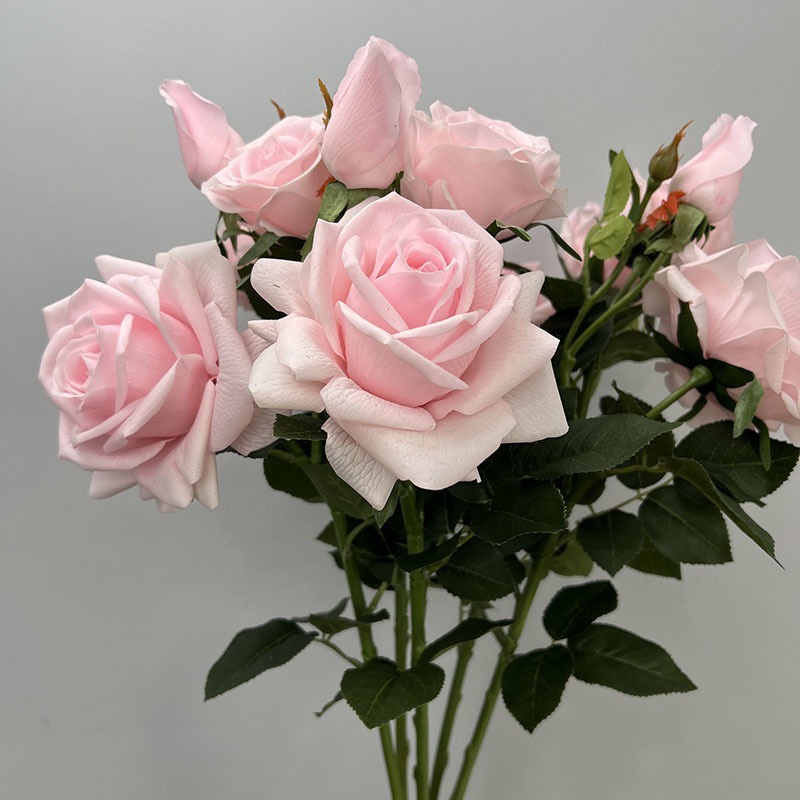 手感保溼玫瑰花束真實觸感家居裝飾婚禮攝影擺設道具