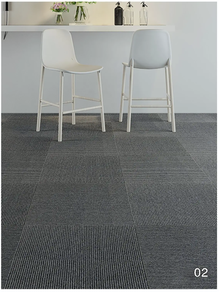 二次元風格瀝青材質地毯適合寫字樓公司等適用空間阻燃隔音效果佳