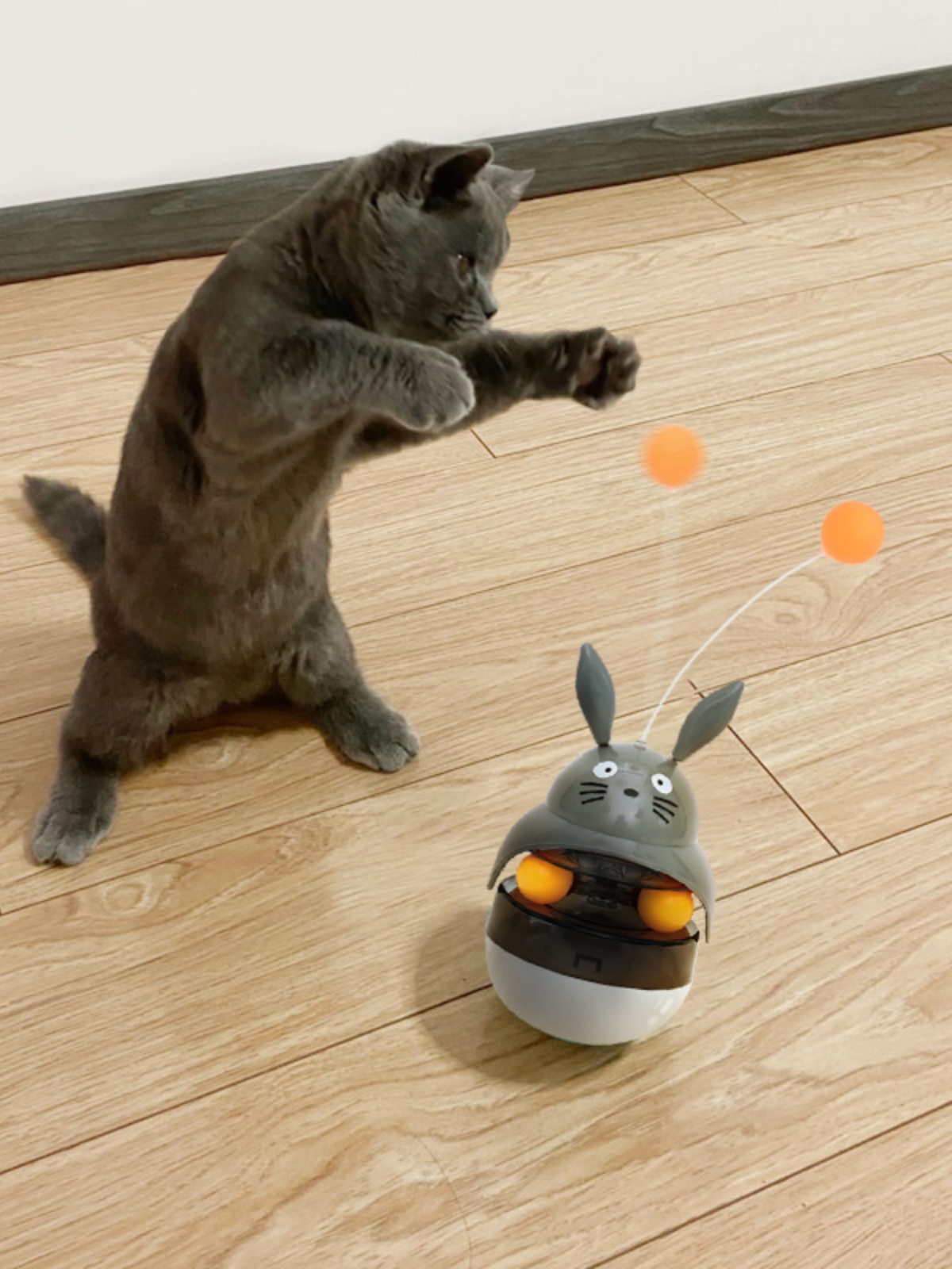 貓玩具自嗨解悶神器 貓咪不倒翁貓轉盤球 貓貓消耗體力 (5.4折)