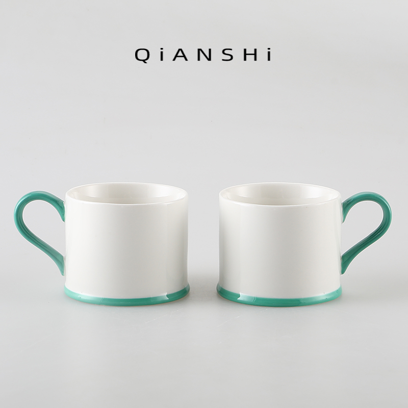 日式陶藝咖啡杯小清新北歐風茶水杯下午茶馬克杯高顏值情侶杯