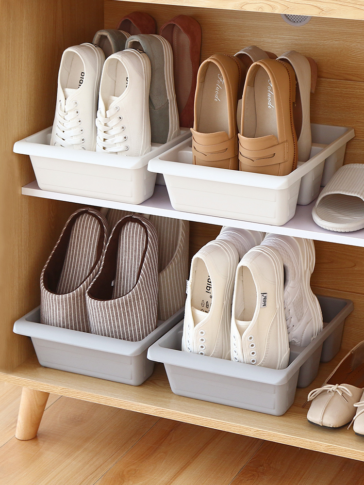 家用鞋子收納架整理架鞋託分隔板設計一次可放36912或15雙鞋子