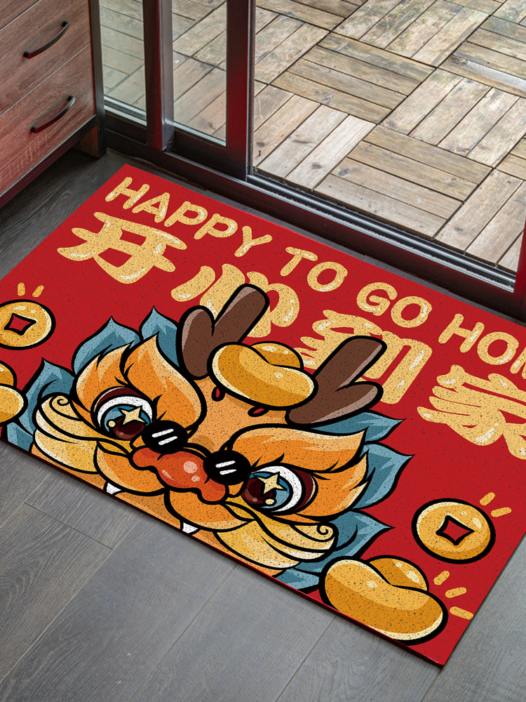 年味滿滿新中式喜慶玄關地墊進門地毯多種尺寸好選擇