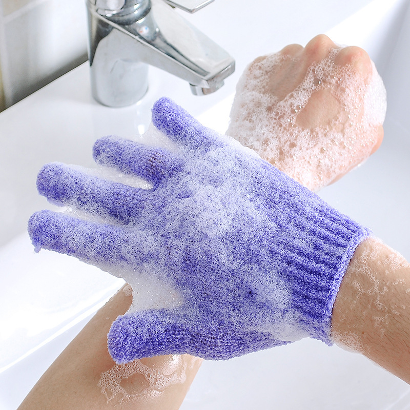 手套沐浴神器後背磨砂去角質雙面搓澡巾手套