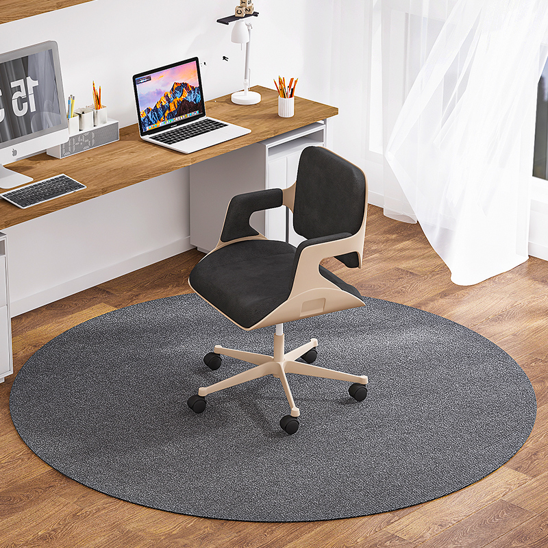 圓形隔音墊現代簡約耐髒地毯可擦防滑地墊電腦椅書桌臥室書房用