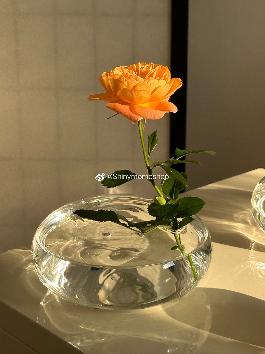 創意玻璃花瓶 輕薄扁瓶 ins日式花插裝飾居家臥室玄關