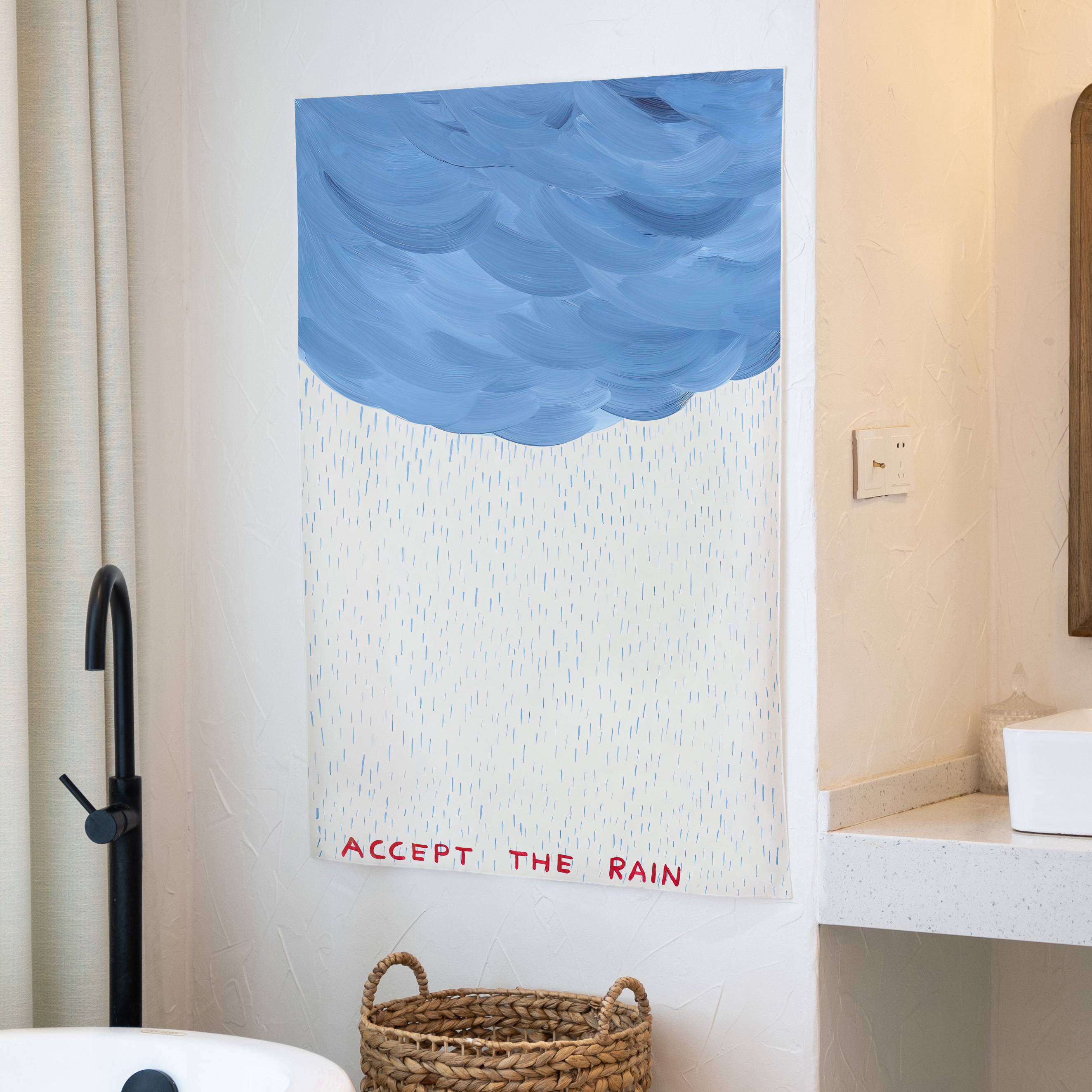 宿舍床頭海報卡通動漫風格壁毯可水洗掛布牆壁裝飾