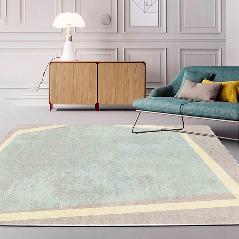 ins風抽象地毯 北歐現代簡約臥室床邊毯 客廳茶几墊 小清新少女地墊 混紡材質 可手洗 可機洗