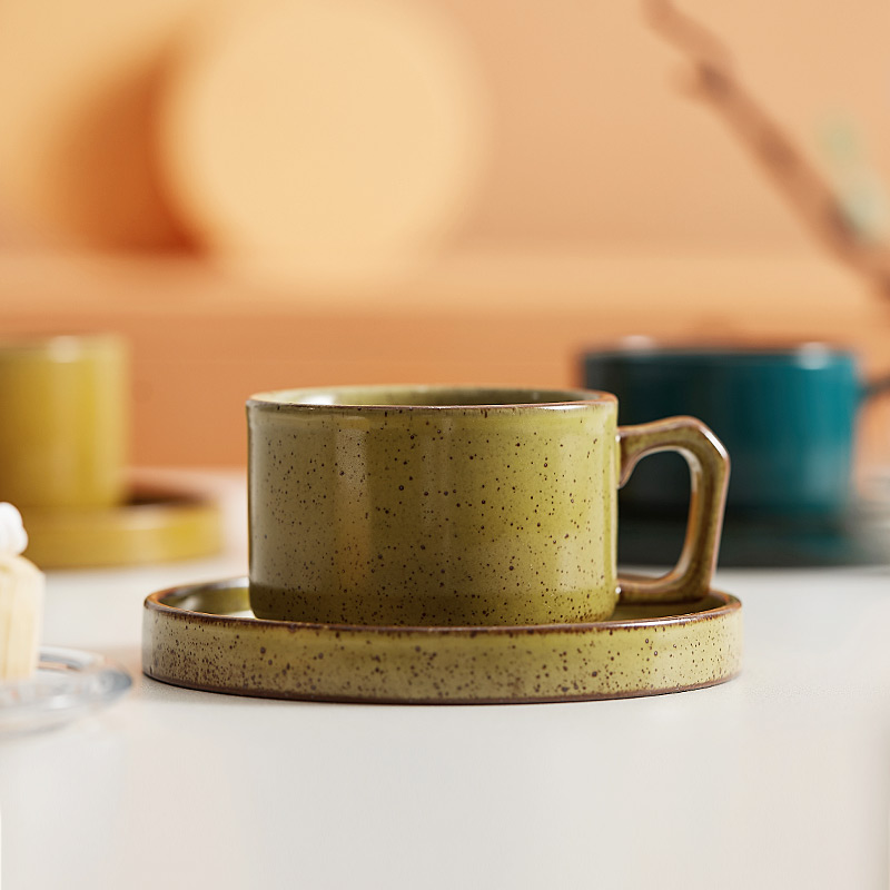 日式陶瓷咖啡杯復古簡約高顏值高質感下午茶茶具套裝