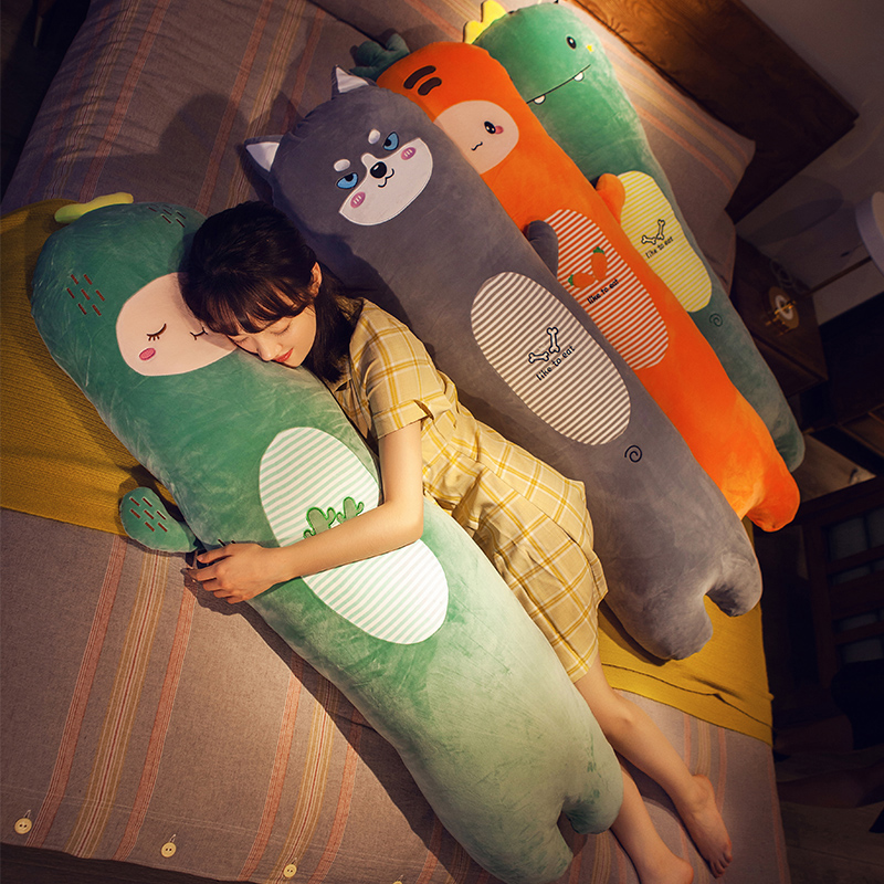 可愛日式絨毛男朋友枕頭側睡夾腿助好眠可拆洗設計宿舍床上皆適用