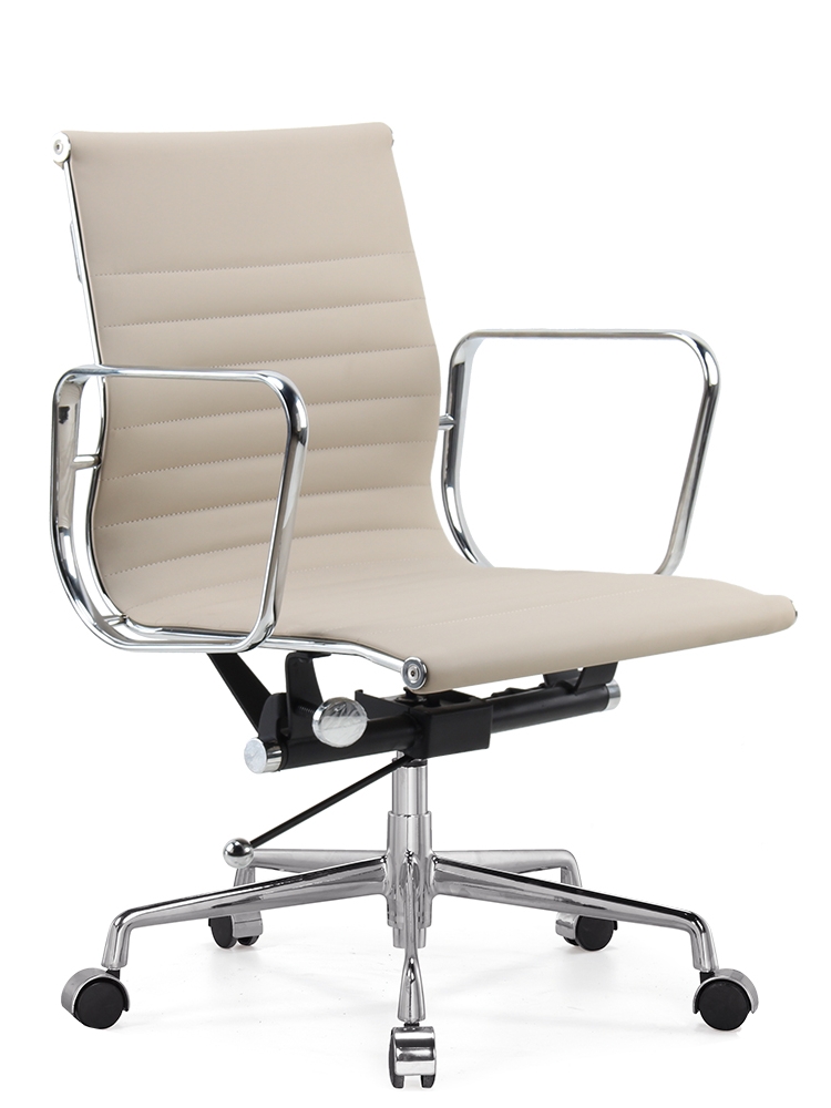 舒適久坐電腦椅家用現代簡約辦公轉椅牛皮老板椅伊姆斯職員會議椅