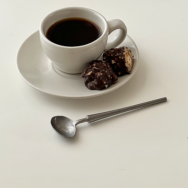 美式白釉陶瓷咖啡杯碟套裝 濃縮咖啡杯碟 下午茶杯碟 (8.3折)