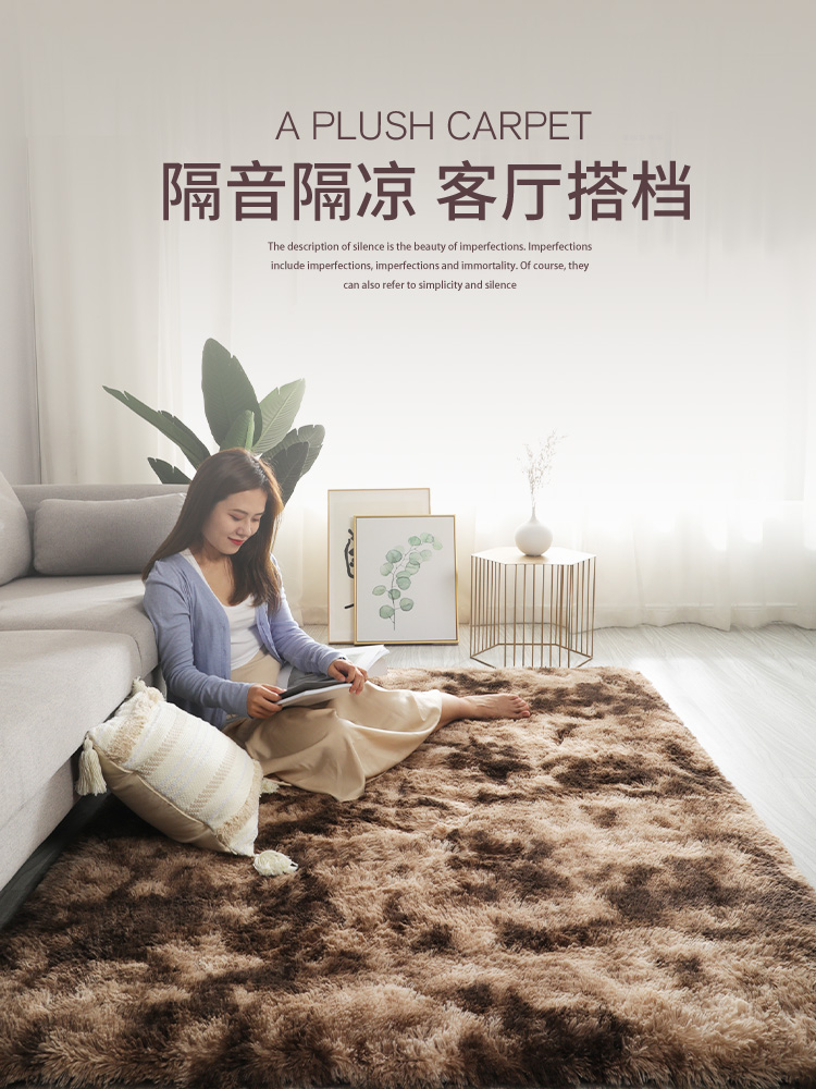 客廳臥室床邊輕奢沙發茶几地毯 2023年新款地墊