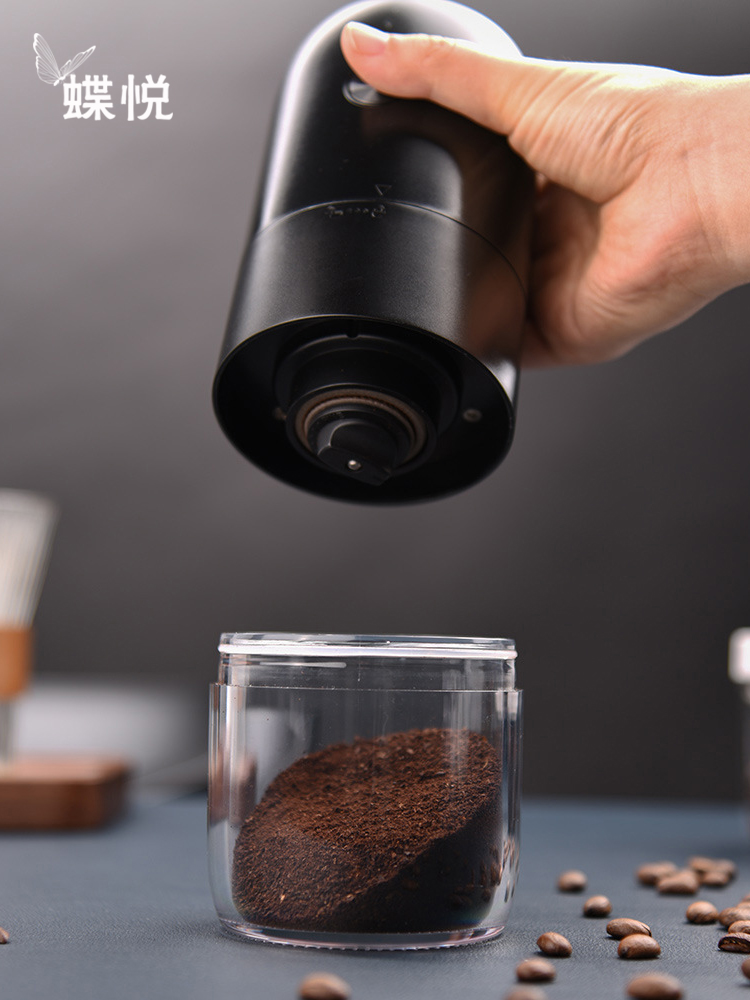 電動手搖磨豆機迷你小型咖啡研磨器可調研磨粗細程度 附清潔刷