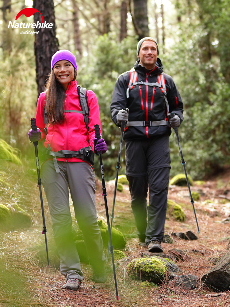 naturehike挪客碳纖維登山杖st10碳素超輕外鎖伸縮手杖登山徒步杖