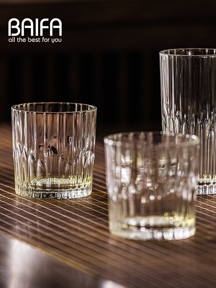 北歐風耐熱玻璃透明酒杯日常送禮水杯飲料杯茶杯 (8.3折)