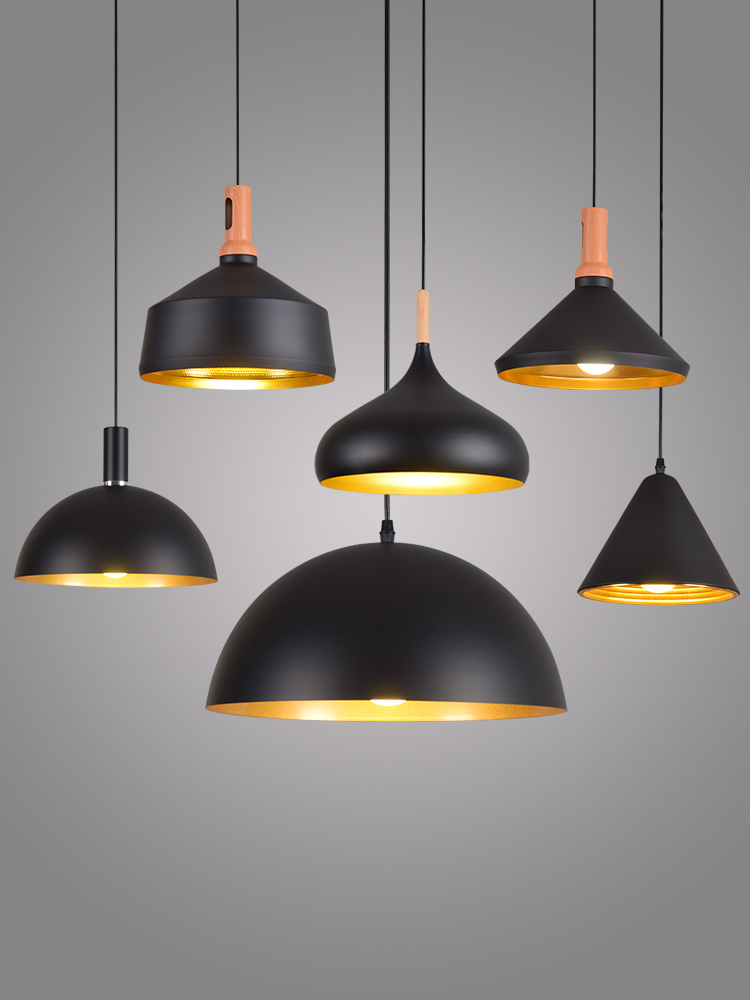 工業風單頭吊燈 創意個性餐廳單個復古鍋蓋燈罩 (7.3折)