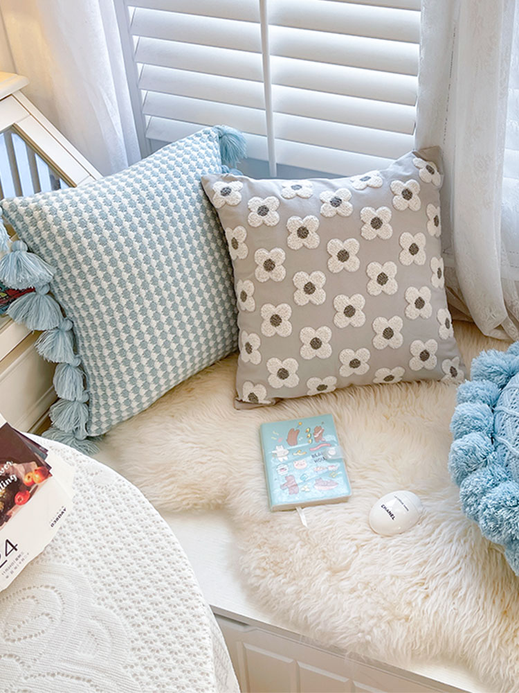 北歐風格抱枕可愛圖案適合客廳臥室床頭飄窗裝飾可含芯或不含芯