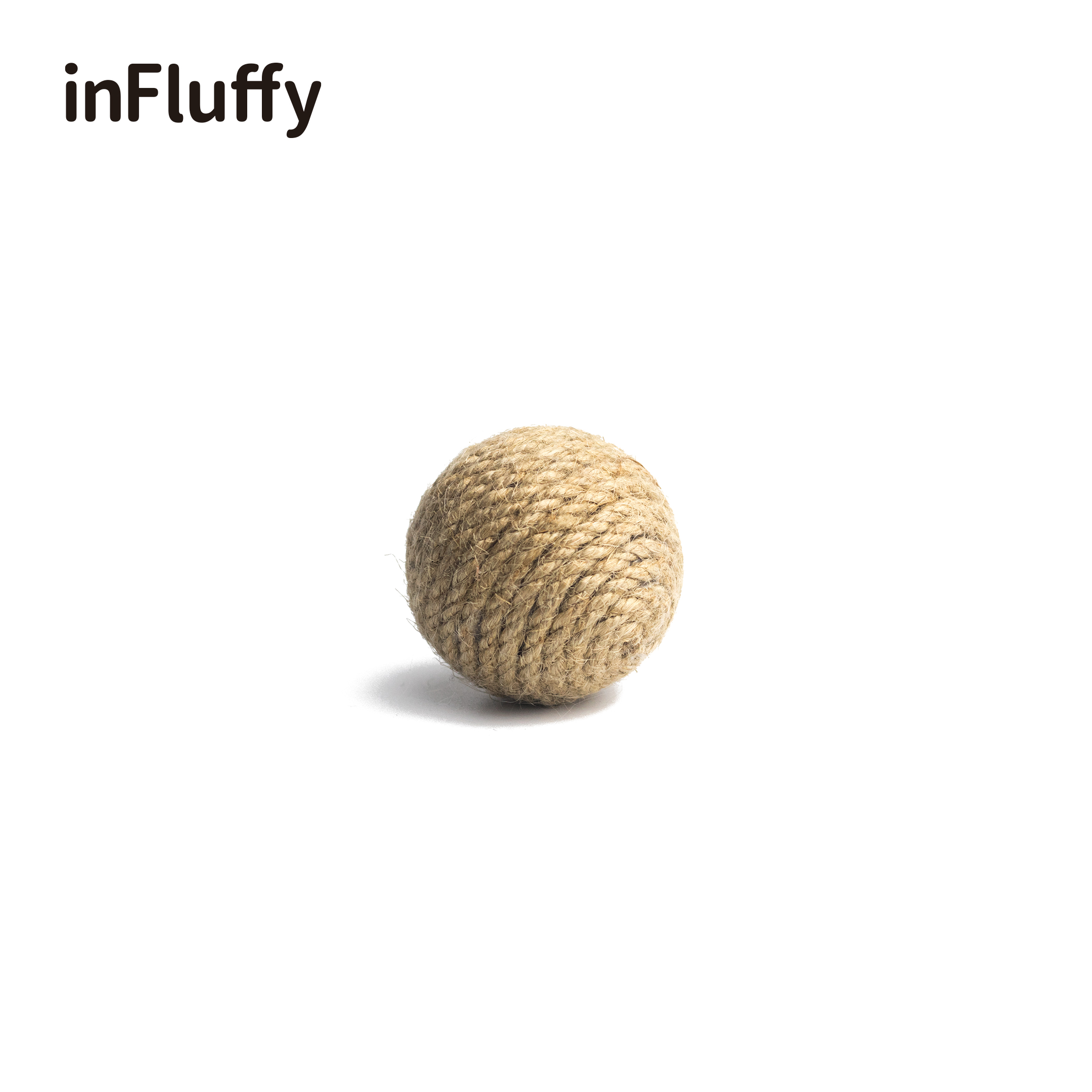 fluffy麻繩逗貓球 貓玩具 沙沙響 劍麻鈴鐺玩具球 發聲球 寵物