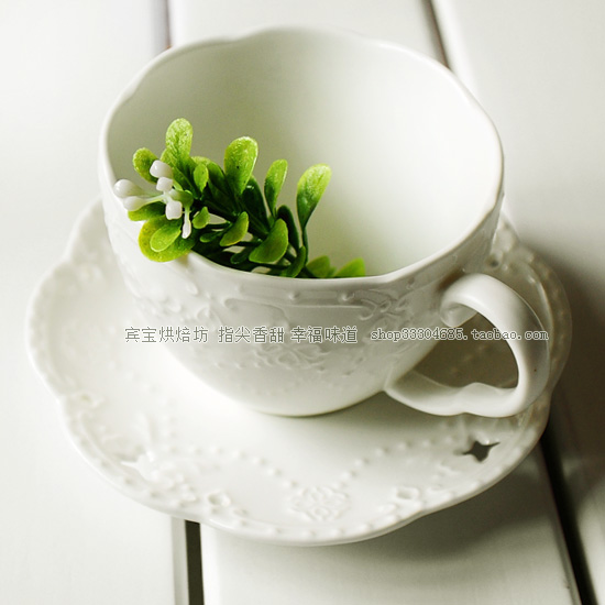 歐式瓷製浮雕蝴蝶茶具精緻優雅品味生活