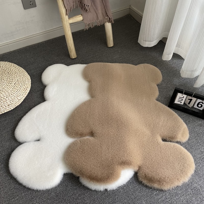 家居用品 毛絨網紅軟綿地毯 現代簡約風格 衛浴床下地墊