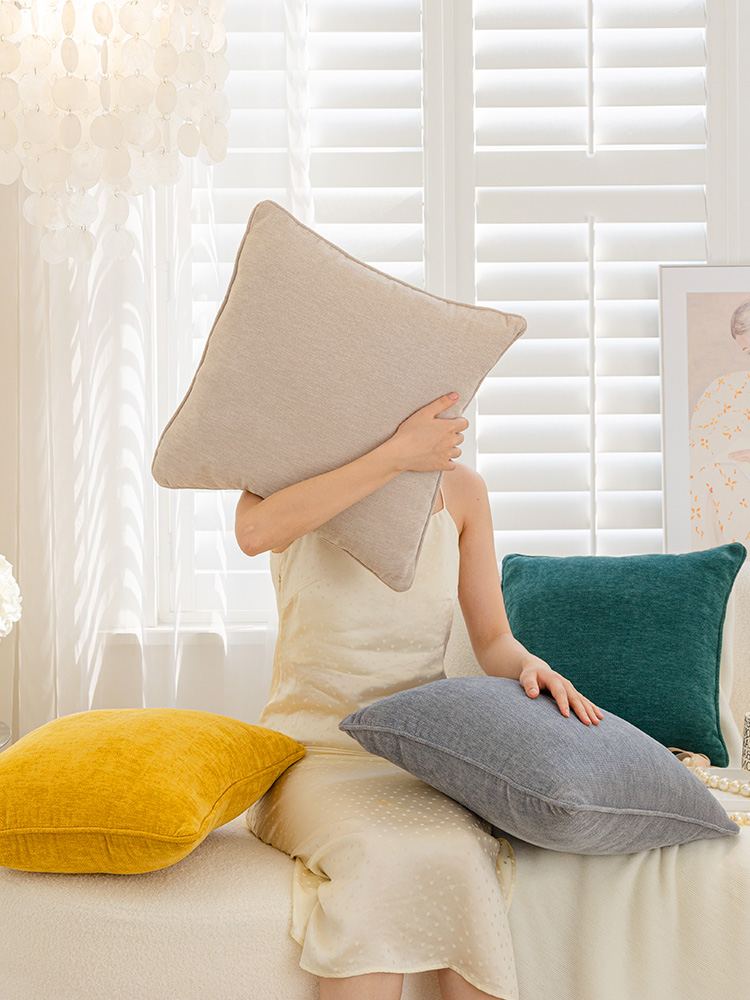 ins風簡約現代風格抱枕45cmx45cm客廳沙發臥室靠枕靠墊裝飾枕套