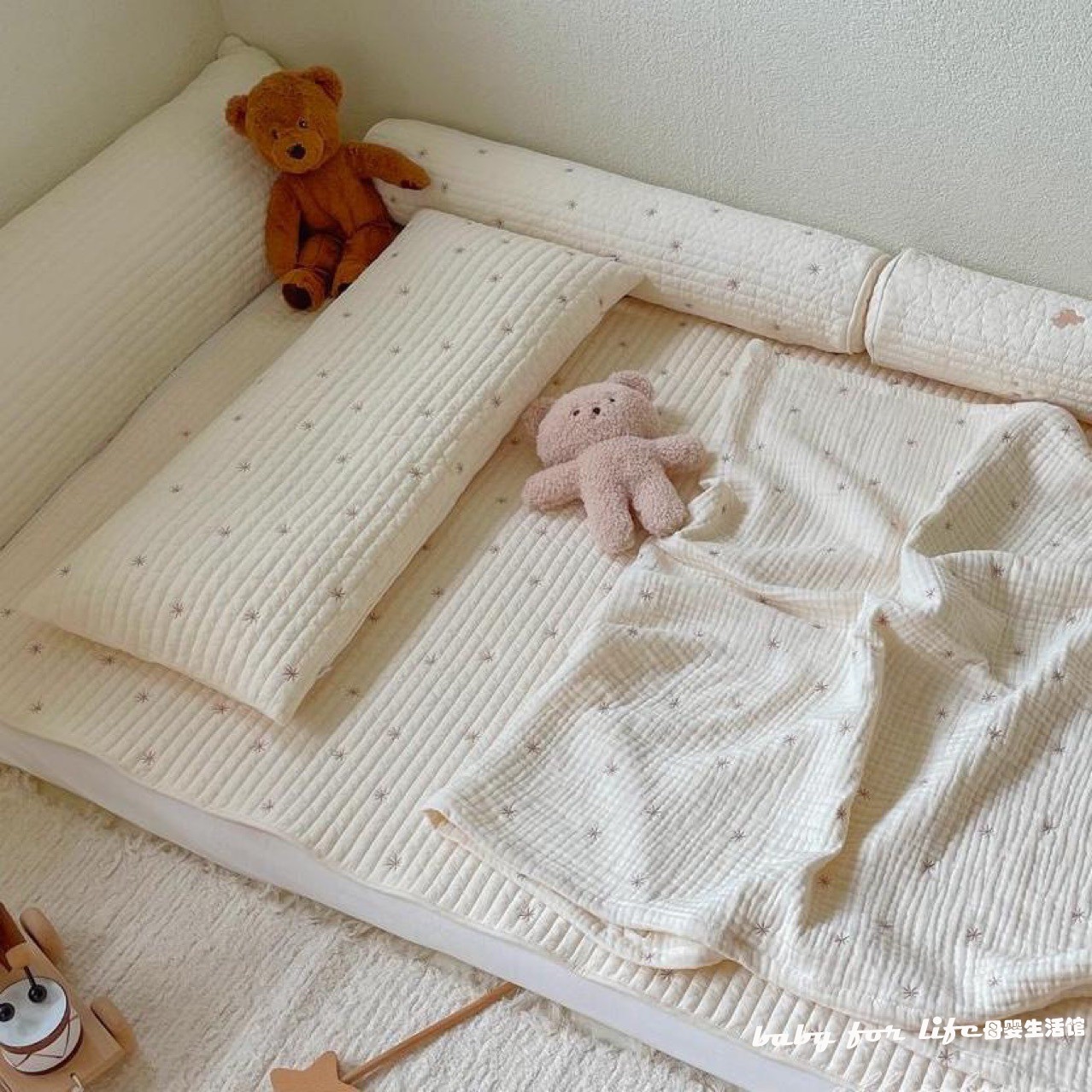 韓系嬰兒長枕PP棉填充午睡抱枕圓形單人靠墊側睡枕 (8.3折)