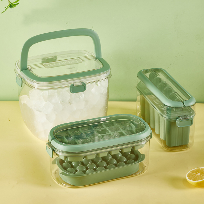 冰塊盒手提桶戶外按壓製冰盒家用食品級冰格冰箱凍冰塊盒