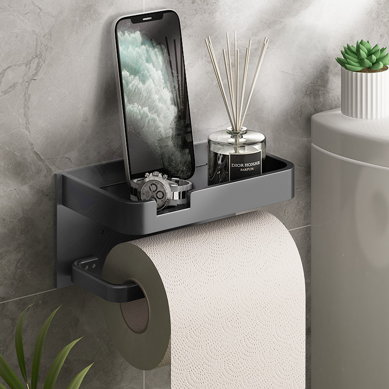 浴室厠所手機置物架壁掛式紙巾盒 (8.3折)
