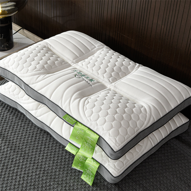 泰國天然乳膠枕一對雙人乳膠枕芯護頸助睡眠低過敏性單人款可選