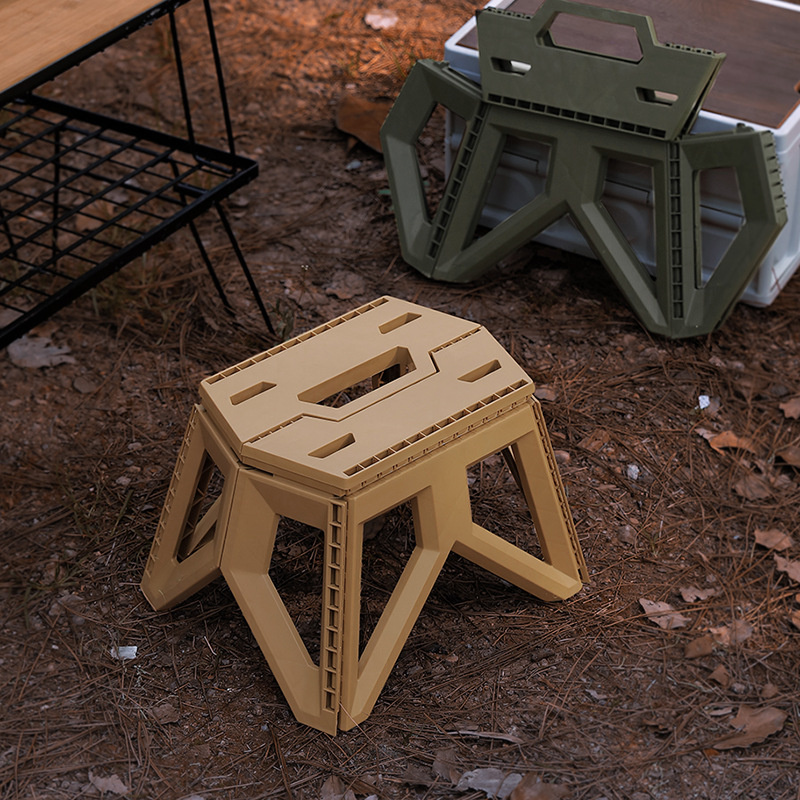 戶外野營風格 塑料板凳小矮戰術換鞋凳