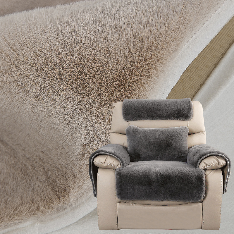 毛絨沙發墊套防滑冬季電動按摩椅擼貓感單人位