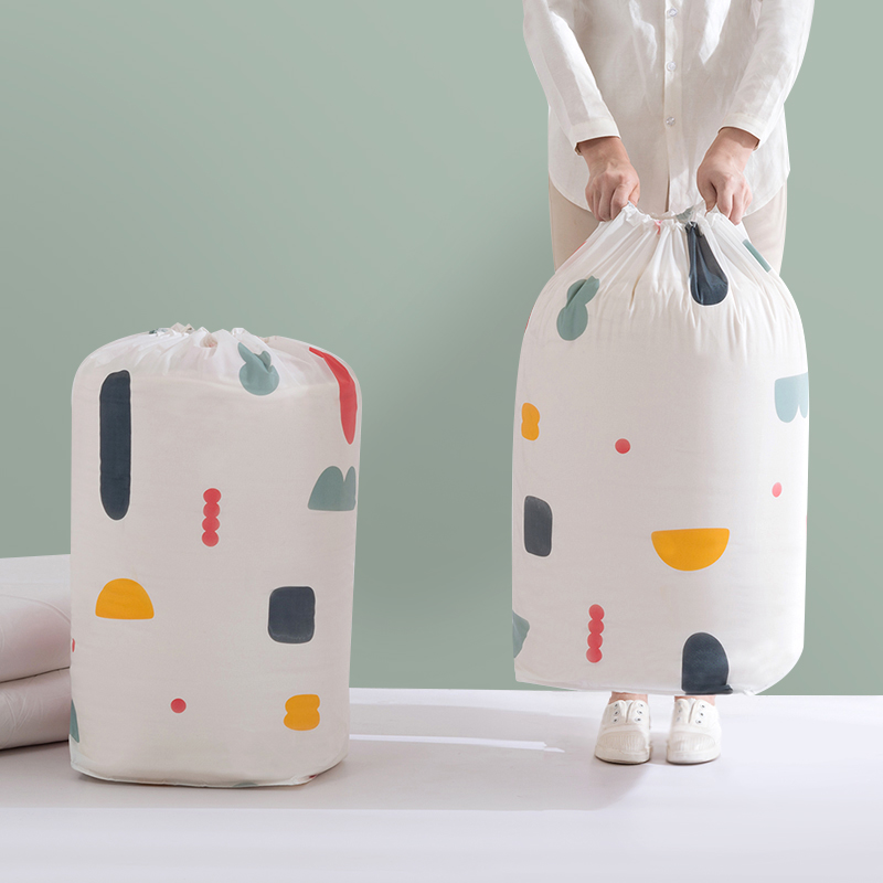 日式棉被收納袋 圓形方形防塵袋 衣櫥整理被子防潮袋