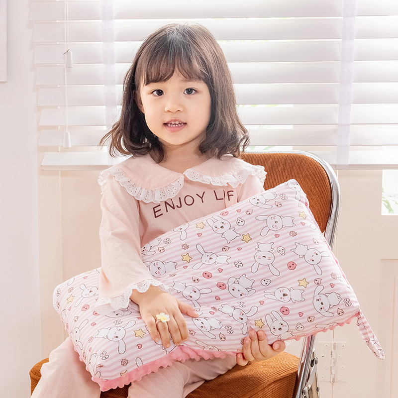 高品質純棉兒童枕頭柔軟舒適適合310歲小學生四季通用