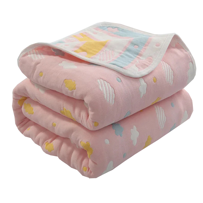 全棉紗布毛巾被純棉空調被兒童嬰兒午睡小毯子四季通用單雙人