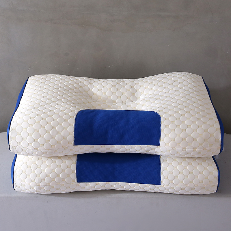 單人宿舍男女單一對裝枕頭枕芯針織棉按摩枕護頸椎助睡眠