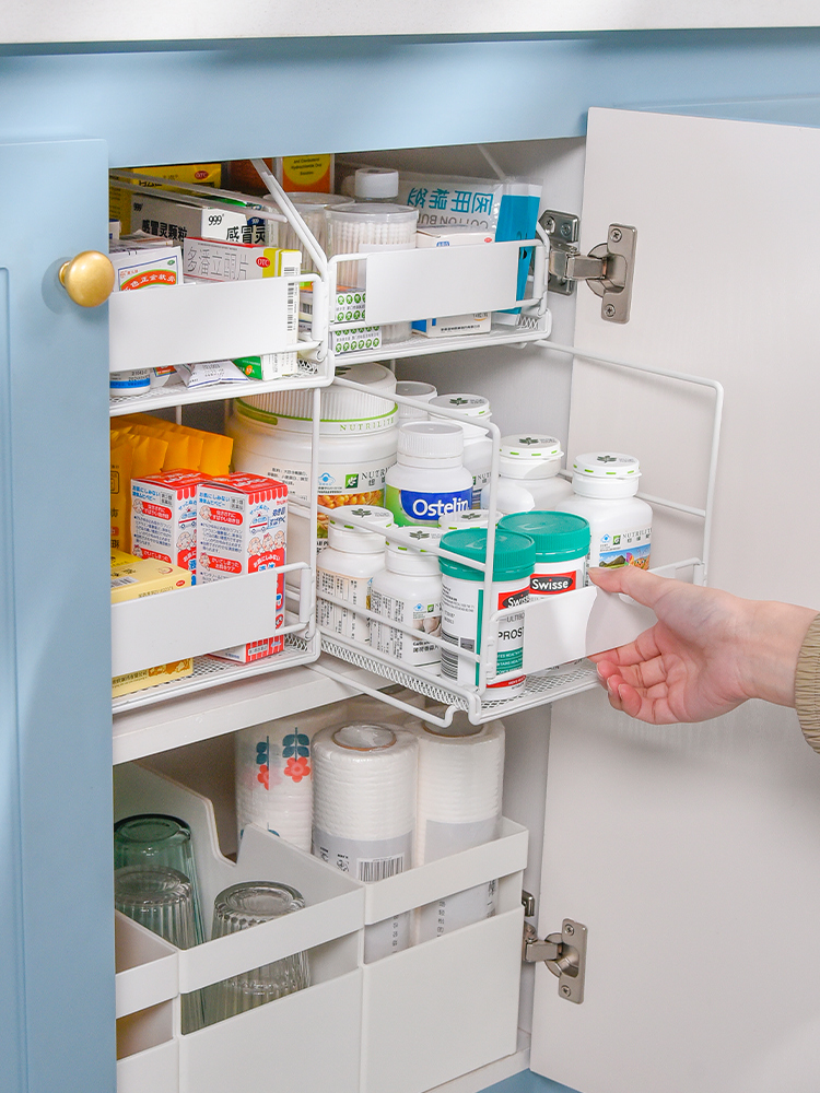 可疊加藥物收納盒大容量醫藥箱家庭裝家用分層抽屜式藥品置物架櫃輕鬆收納藥物整齊有序 (8.3折)