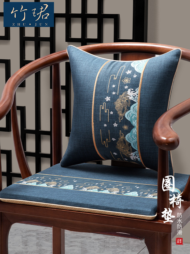 新中式風格紅木椅墊舒適柔軟適合各種場合使用