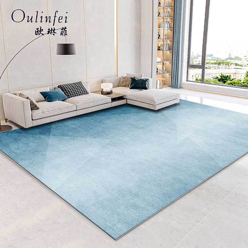 現代簡約風格地毯防滑易打理適用客廳臥室等多種空間