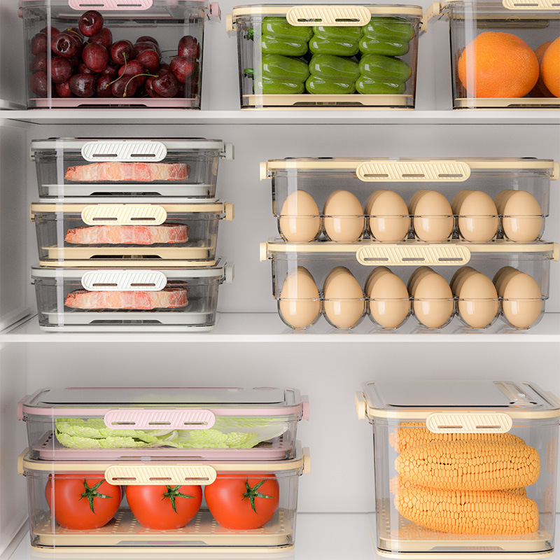 透明計時保鮮收納盒 冰箱食品冷藏冷凍收納盒