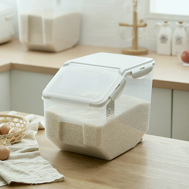 日式家居防蟲防潮米缸 米箱 塑料材質大米麵粉收納盒