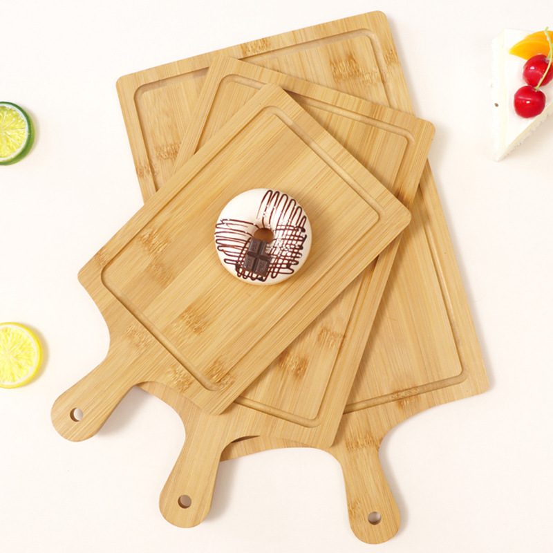 日式竹木砧板麵包板西餐託盤家用水果砧板木餐盤