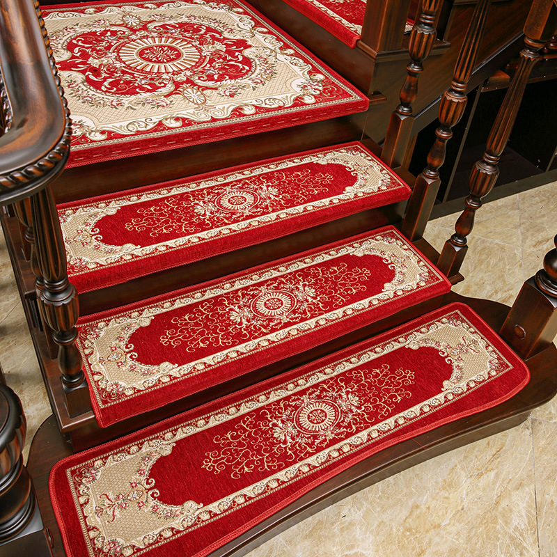 美式風格樓梯墊防滑墊實木樓梯轉角階梯地毯