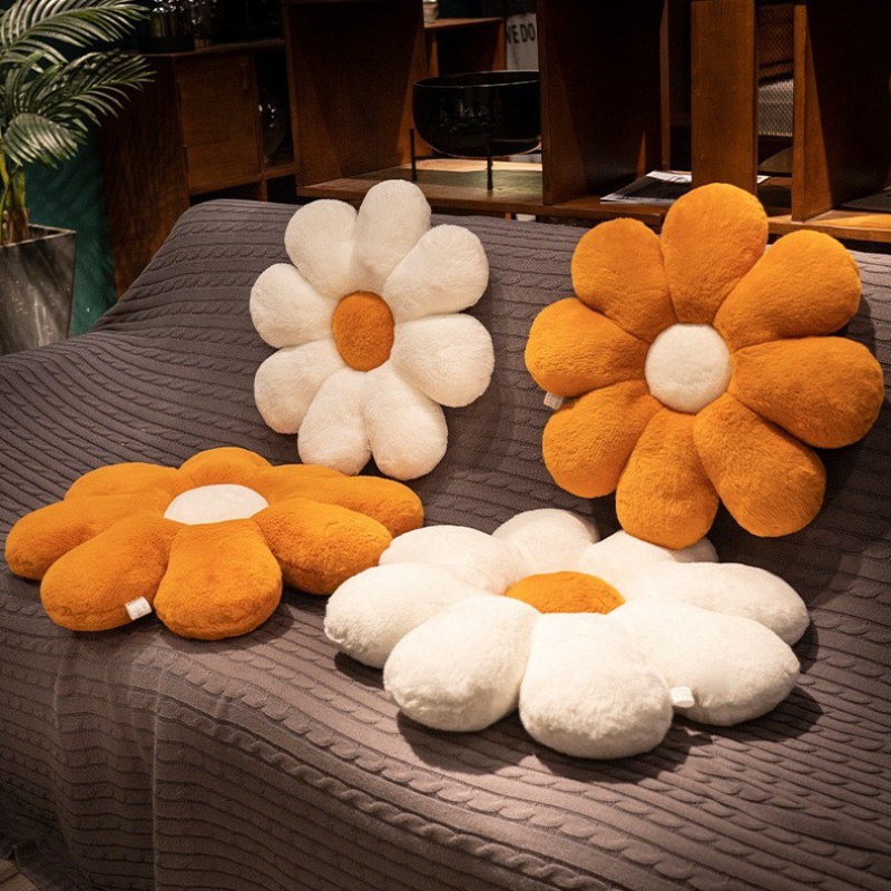 日式風格小清新花瓣抱枕 女士靠墊沙發飄窗裝飾太陽花s