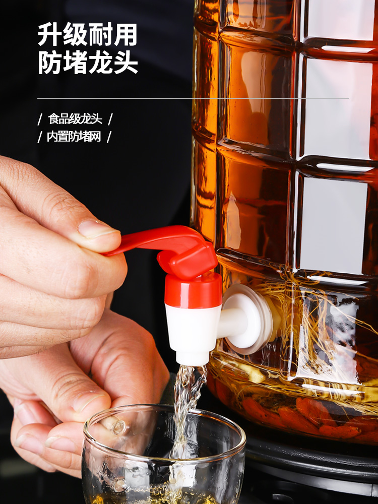 泡菜罈子泡酒玻璃瓶專用罐桶透明密封酒罐子容器藥酒瓶家用食品級