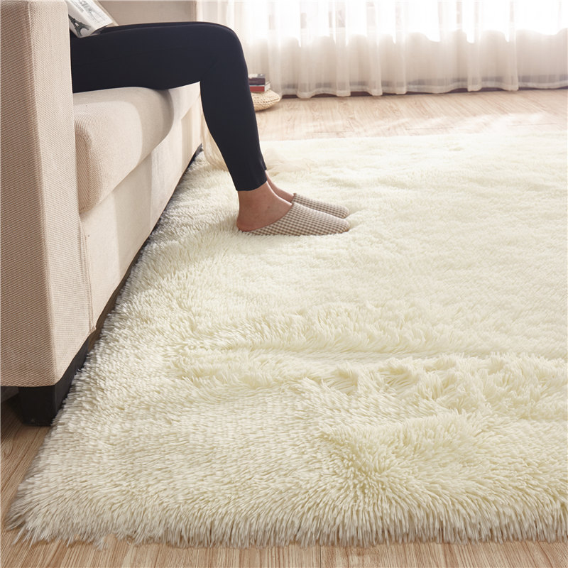 北歐風地毯 客廳地毯臥室床邊毯長毛絨地墊簡約加厚地毯門墊