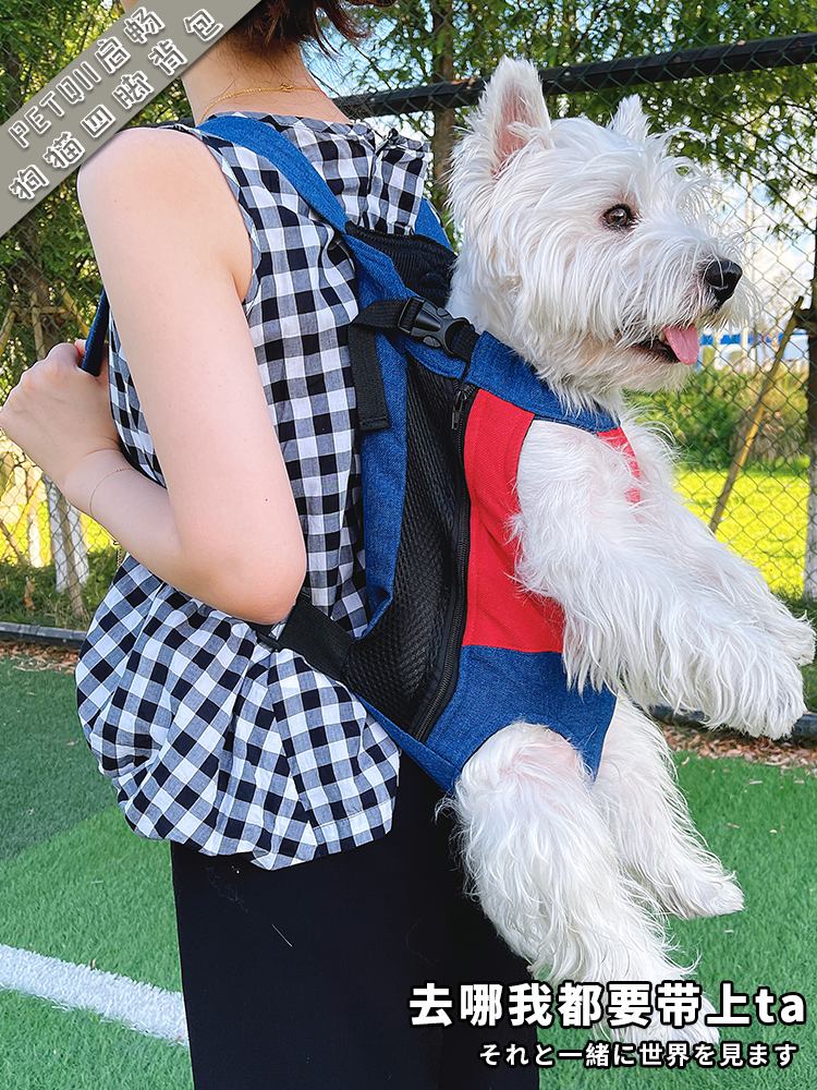 超萌寵物外出包 雙肩書包設計 舒適透氣材質 小型犬貓外出神器