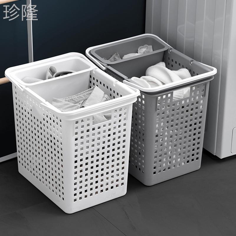 日式簡約風髒衣籃 方圓孔多種款式可選 大容量放衣籃