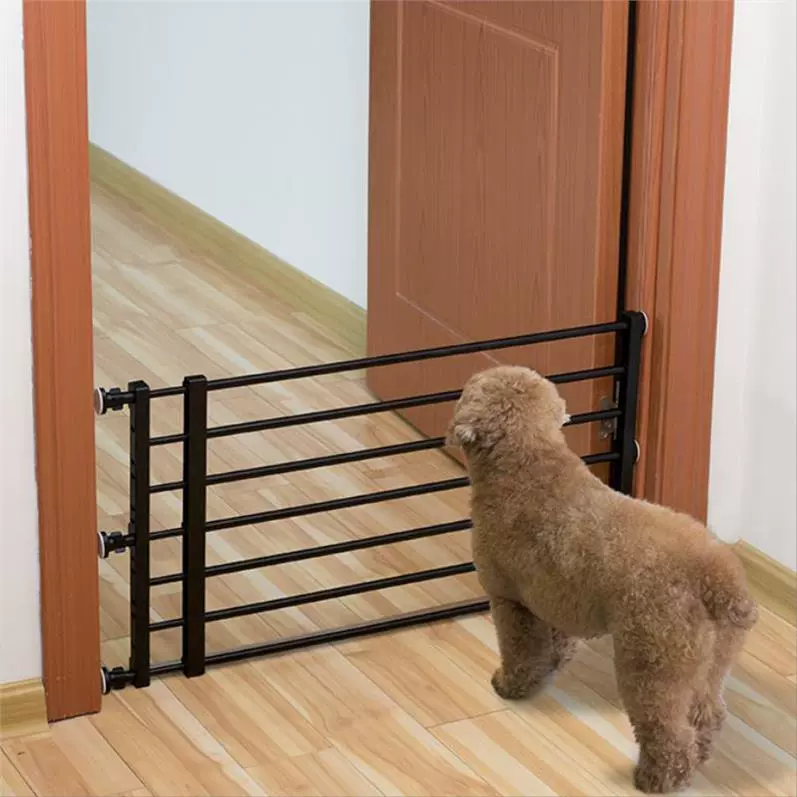 狗狗柵欄圍欄室內樓梯口防護欄兒童安全門免打孔擋狗隔離門欄